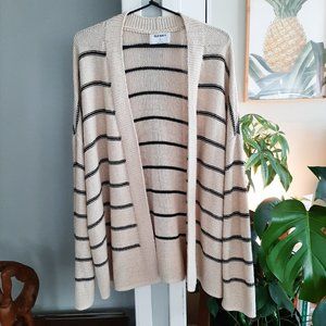 XXL Old Navy Striped Loose Knit Cardigan